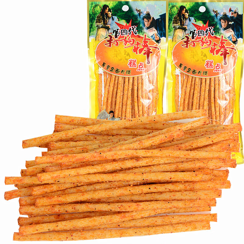 宗彬食品 打狗棒 调味面制食品糕点 重庆四川麻辣休闲小吃零食辣 10包