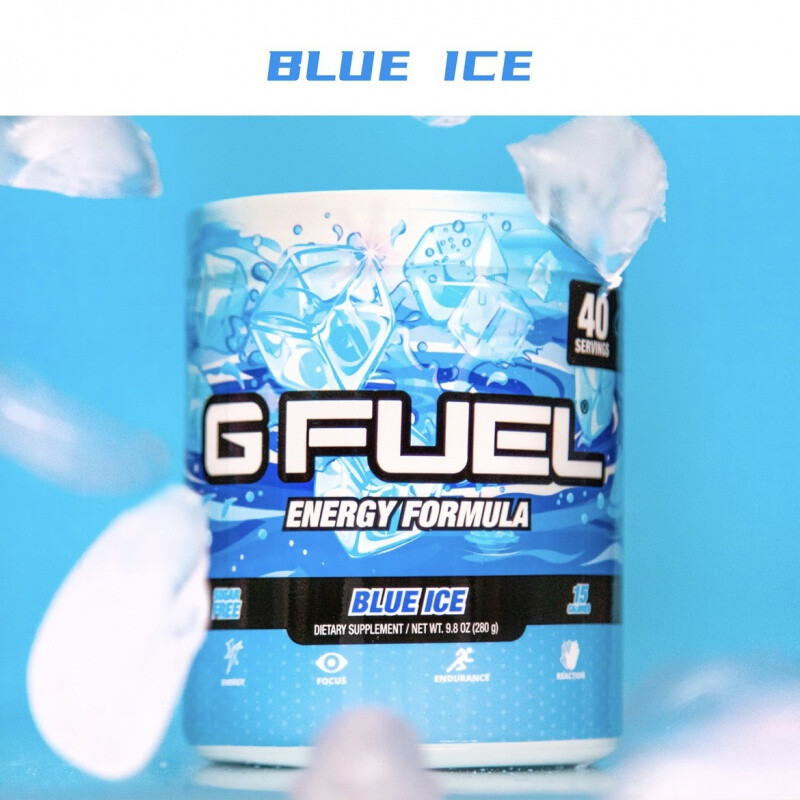 gfuel功能饮料粉 美国 冲剂 无蔗糖补充能量 gfuel 健身电竞 blue ice