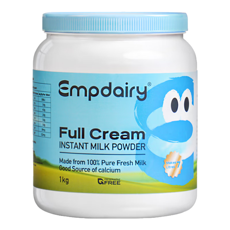 艾优睿全脂蓝胖子升级版成人奶粉澳洲进口高钙高蛋白儿童学生奶粉中老年 艾优睿成人全脂 1kg * 1罐