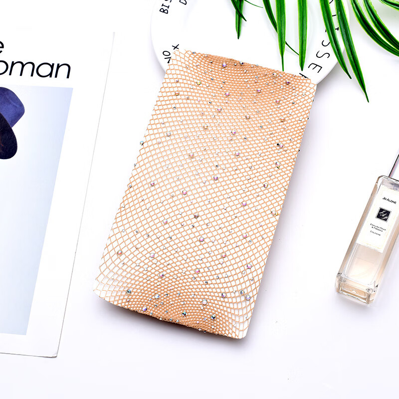 cutie欧美烫钻网格袜渔网袜大中小网眼连裤袜子烫钻黑