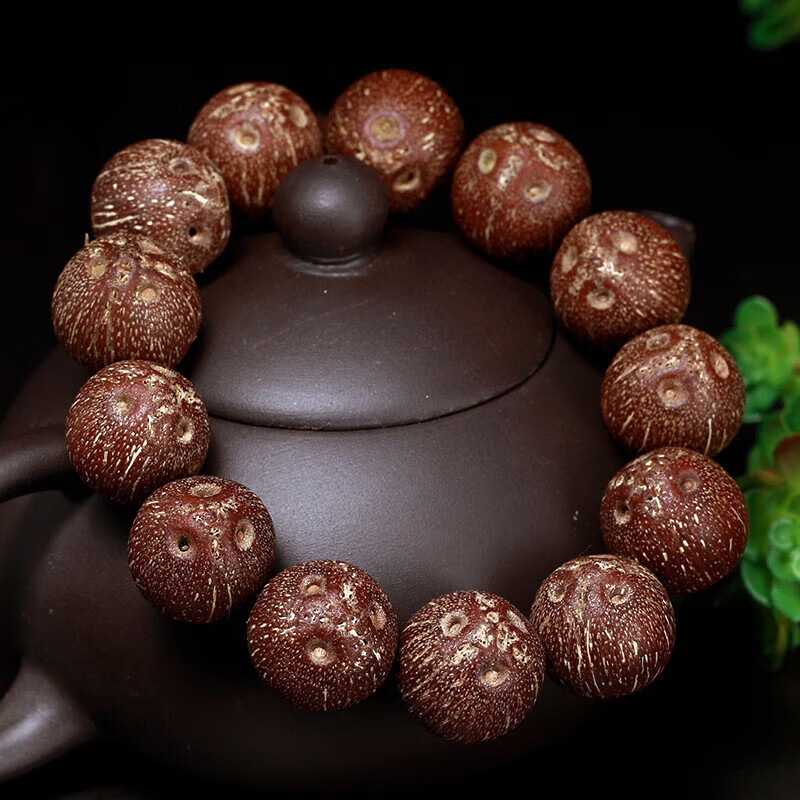 彩荷精挑招财鼠 紫金鼠手串手链招财菩提子 18mm