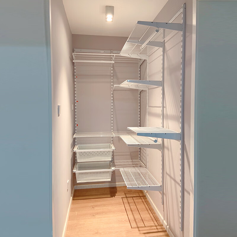 韵倾枫加粗钢架结实耐用26m钢管美达斯金属衣柜开放式衣帽间定制 定制