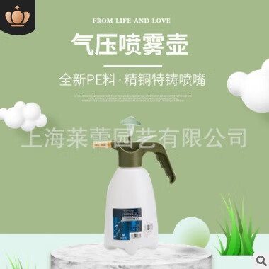 沃施2L園藝澆花噴壺家用氣壓澆水壺壺庭院專用噴水壺5337 2L 白色
