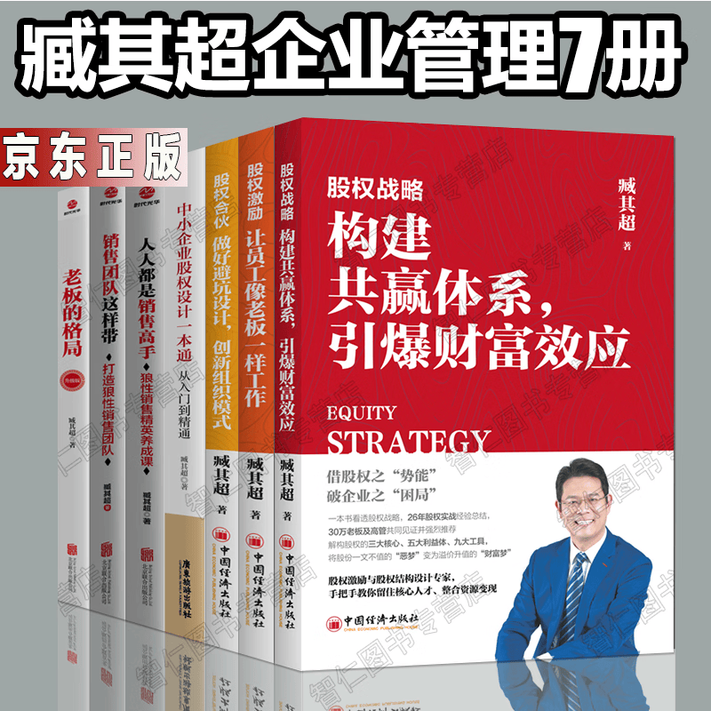 臧其超企业管理7册股权合伙战略激励中小企业股权设计一本通老板的格局人人都是销售高手销售团队这样带