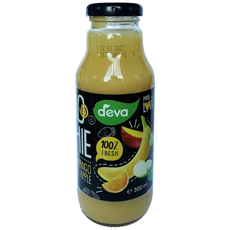其他家捷克进口deva德娃早餐果昔多种口味混合苹果香蕉橙子芒果果汁