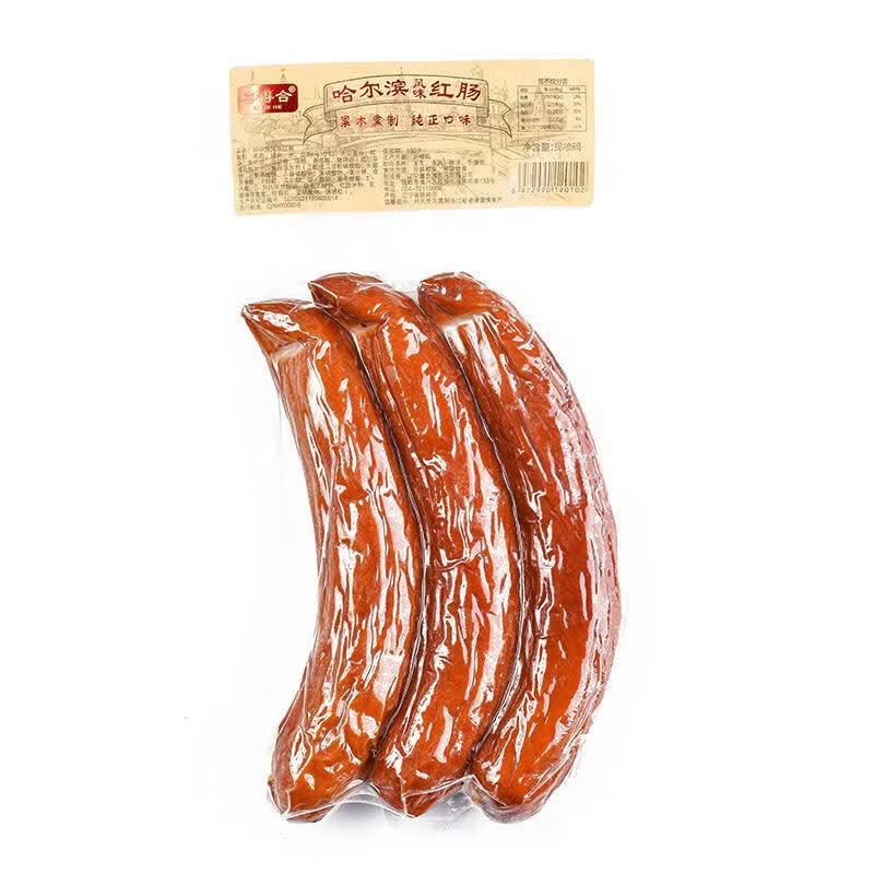 喜得合蒜香炭烤熟食肠北特产即食香肠真空包装 300g