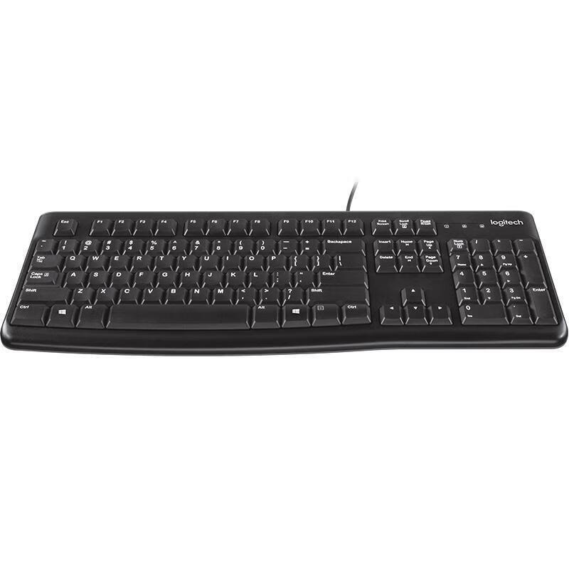 罗技（Logitech）MK120 企业级有线键盘鼠标套装 办公键鼠套装 电脑键盘 USB即插即用 黑色