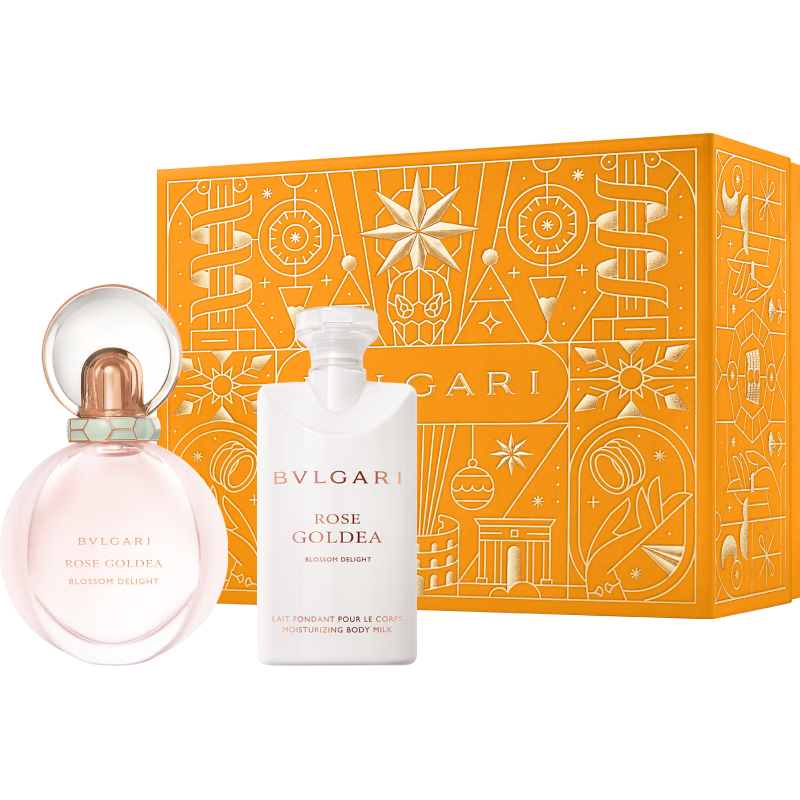 宝格丽（BVLGARI）沐光玫香甄选礼盒(香水50ml+润体乳75ml)女士香水 新年礼物送女友