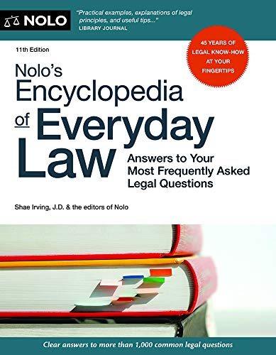 预订 nolos encyclopedia of everyday law: answers to