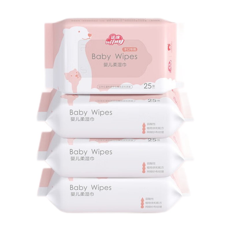 ŵ��Ӥ����ʪ���ֿ�ƨƨר������������ʪ��ŵ�ޱ�ЯʽӤ�׶�ͯʪֽ�� 25P*4�� 25�� 4��