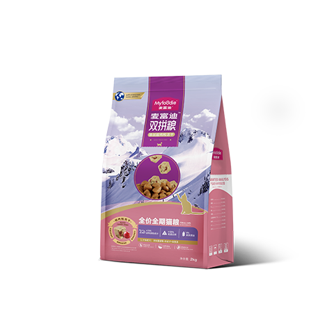 麦富迪猫粮 超肉粒冻干无谷双拼全价全期猫粮2kg（三文鱼配方） 50元