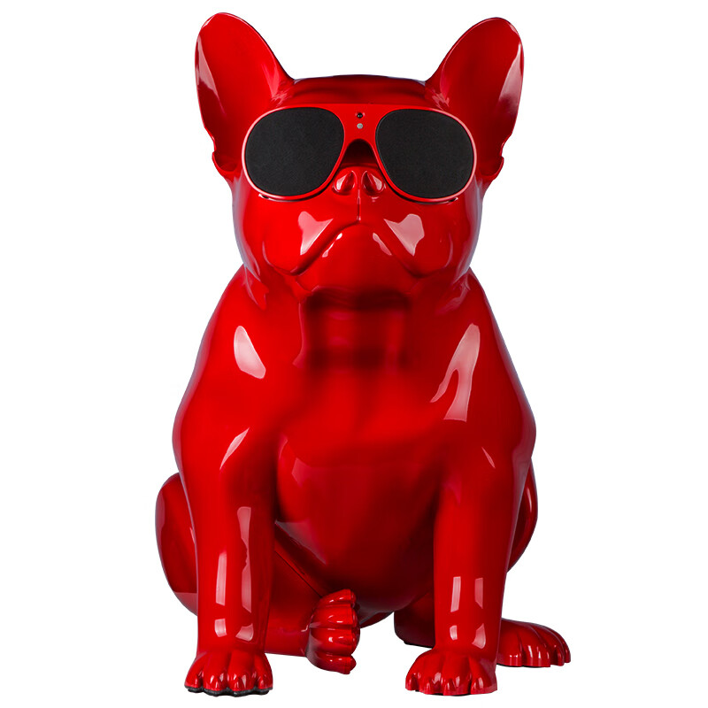 jarreaerobull hd法斗牛犬音响狗箱蓝牙家用超重低量大手机无线 红色