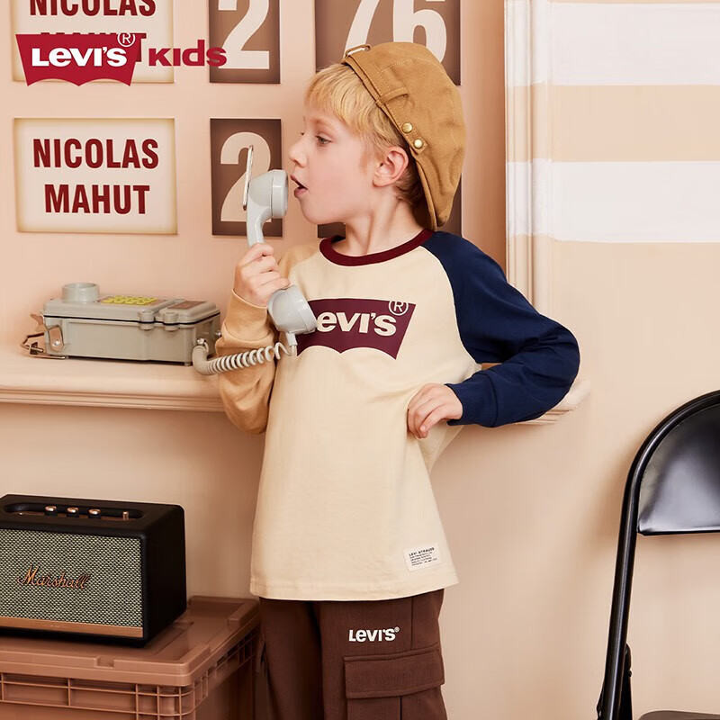 Levi's ��ά˹��ͯװ��ͯ����T�������Բ�������ٴ�ײɫ��������� ���ǲ����� 140 /68 ����������128-140cm�� 60Ԫ