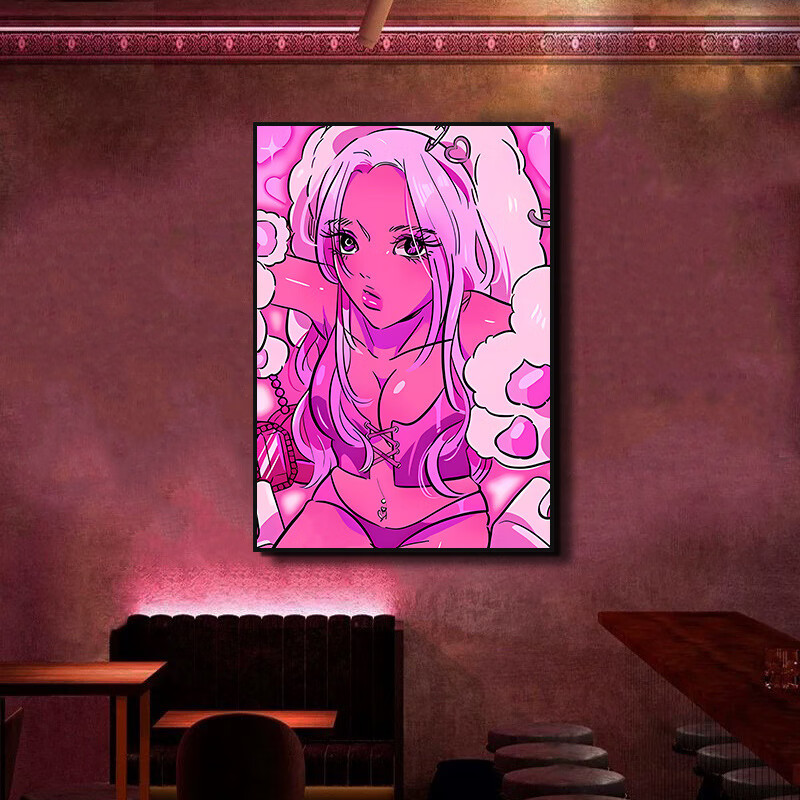 �����������˷�羺ǽ������Ԫ���ɾư�װ�� ��˷���Ů-N�� 50*70 9mm����Ĥ