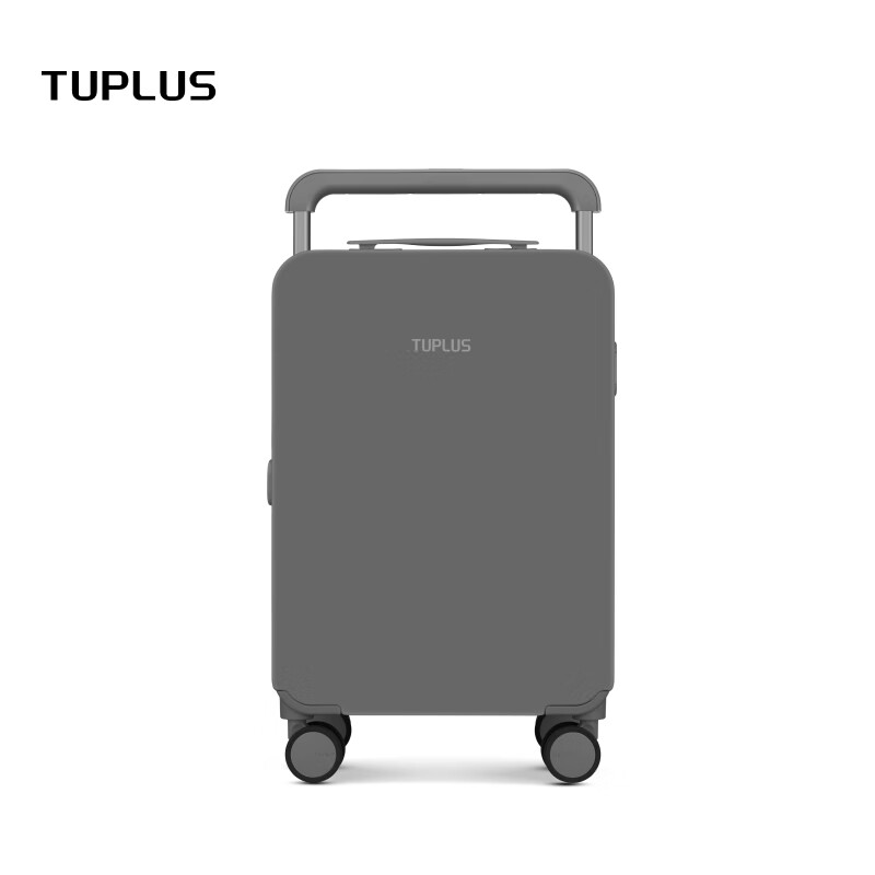 途加TUPLUS 印象经典行李箱后置宽拉杆箱大容量旅行箱 云雾灰 20英寸
