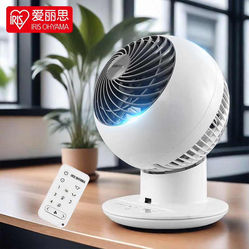爱丽思（IRIS） 爱丽思空气循环扇桌面电风扇家用办公台式空气循环扇迷你风扇循环扇 SC15T-CT【触控版 上下左右自动，遥控】