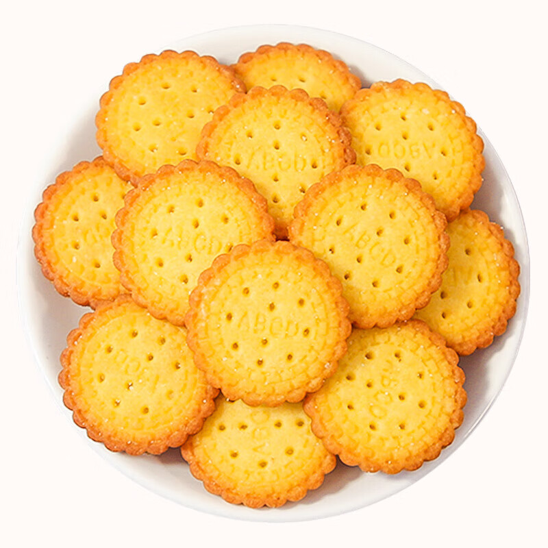 嘉宝日式小圆饼海盐味香葱原味整箱饼干办公室解馋小零食待客 口味随机混合200g【约30包】