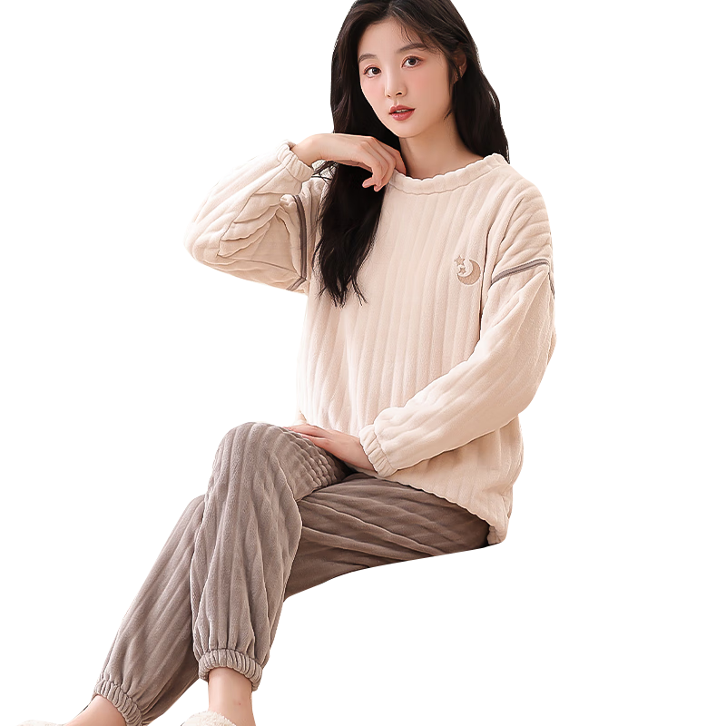 è�� ��Ŵ�Ӻ���������˯��Ů����ů���޼Ҿӷ� ��ɫ L 59.5Ԫ(����ȯ)