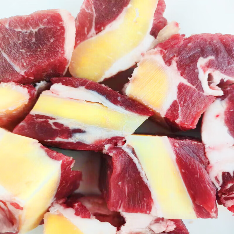 伊舜国产新鲜牛板筋牛大筋牛筋牛肉筋生鲜牛肉筋头巴脑牛杂烧烤食材 板筋带肉2000克