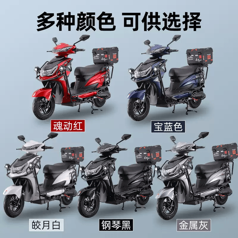 长跑王山区大功率爬坡王电动车电摩 60码1500w全顺电机 72v25a超威电