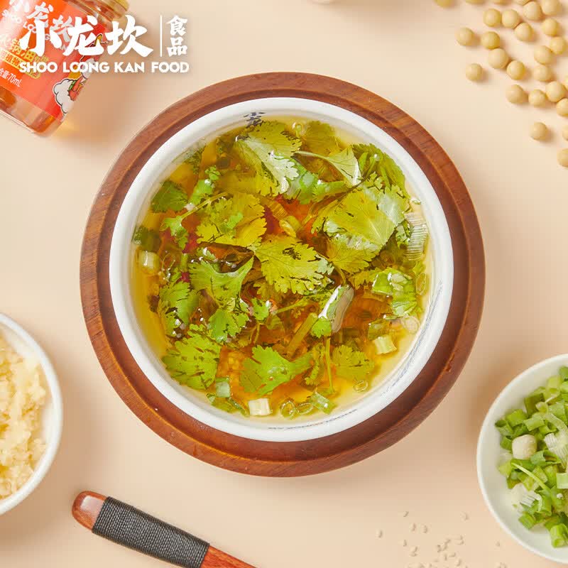 小龙坎 火锅香油蘸料 小罐装门店同款调料四川重庆火锅油碟小瓶配料 12罐*70ML