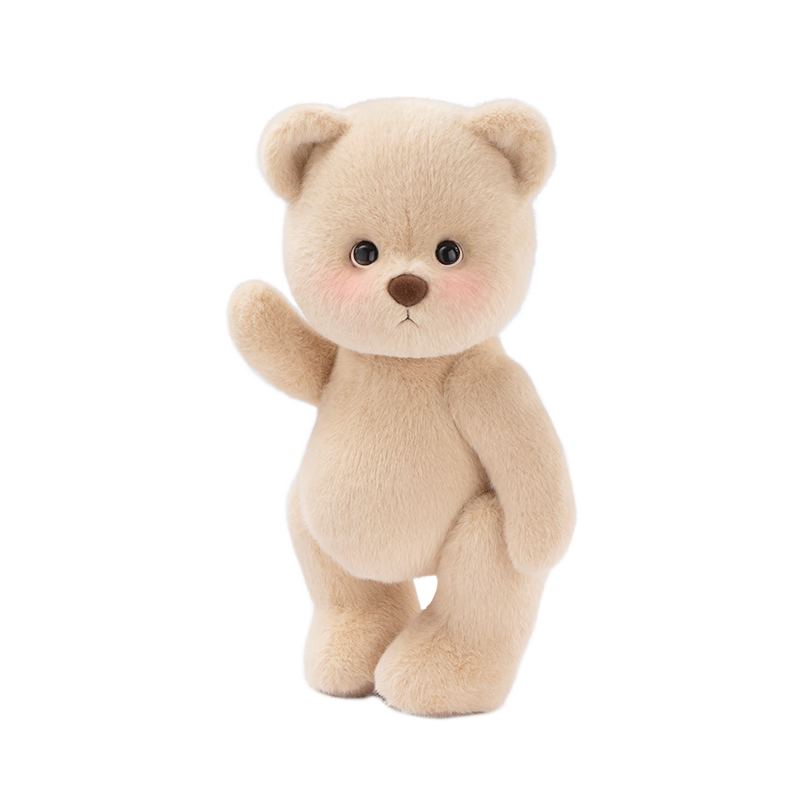莉娜熊（TeddyTales）小熊玩偶毛絨玩具泰迪熊安撫公仔抱枕娃娃禮盒生日禮物女生 奶茶色（經(jīng)典款） 中號(hào)站姿約30cm