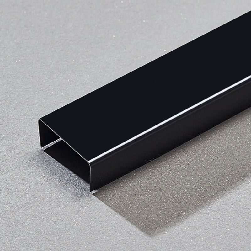 木可西u型槽凹槽收边吊顶不锈钢装饰线条钛合金装饰条封边包边条装修