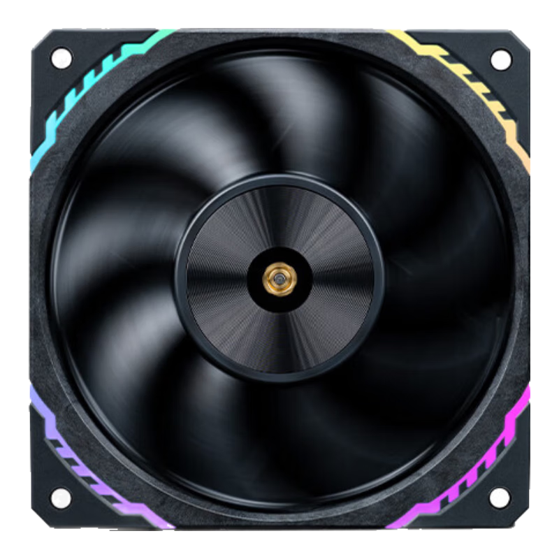 瓦尔基里(VALKYRIE）S12 MAX VK FDB轴承 二次动平衡 3300RPM 三档调节 12CM LCP性能风扇 4Pin PWM ARGB