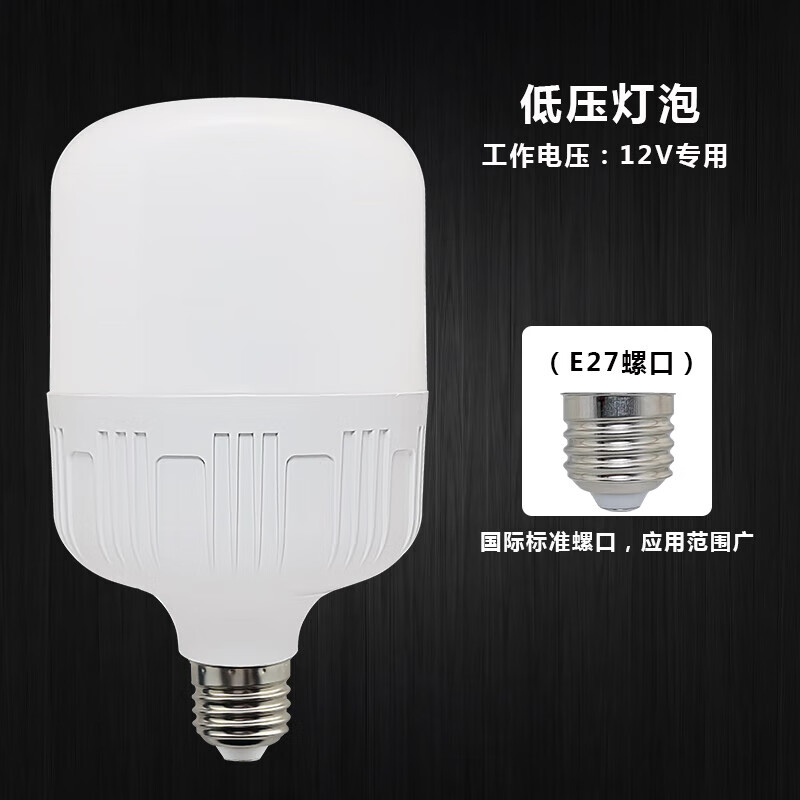 樱笋年光led球泡灯12-85v低压灯泡电瓶高富帅e27螺口夜市地摊灯照明灯