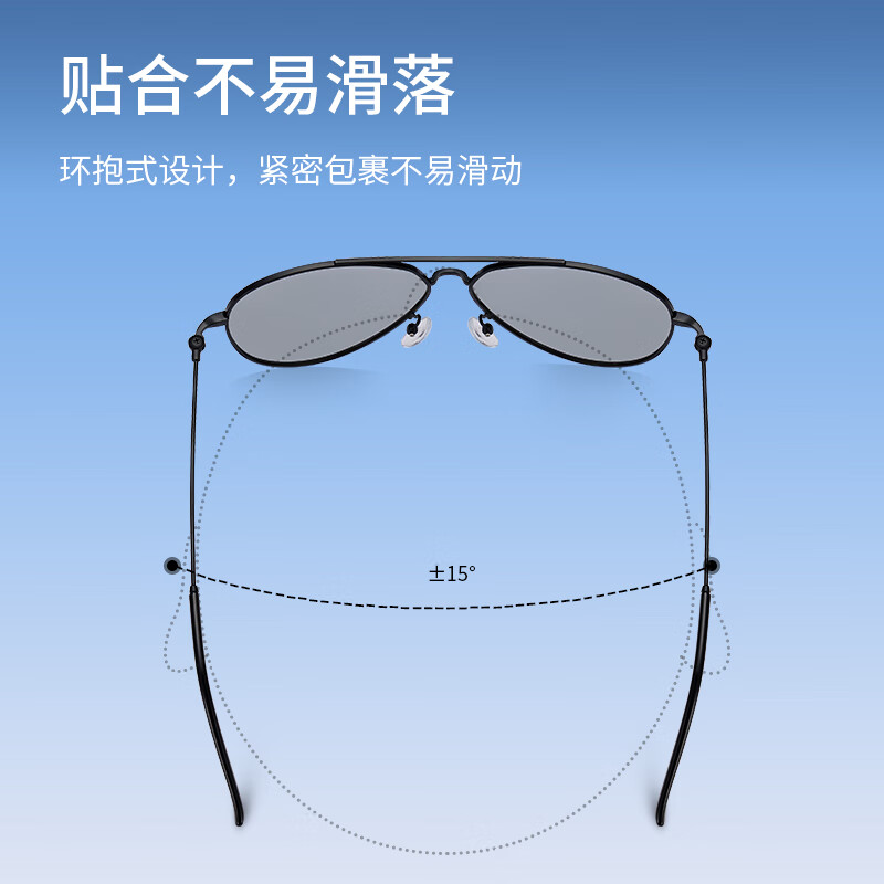 蔡司(ZEISS)镜片可选偏光太阳镜男变色近视墨镜日夜两用开车专用驾驶夜视眼镜 5102-黑框 colorein镜片浅灰变深灰【日夜两用】