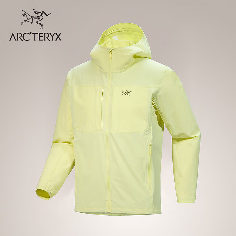 ARC'TERYX始祖鸟 GAMMA LIGHTWEIGHT HOODY 防风 男子 软壳夹克 Ray/辉耀黄 M