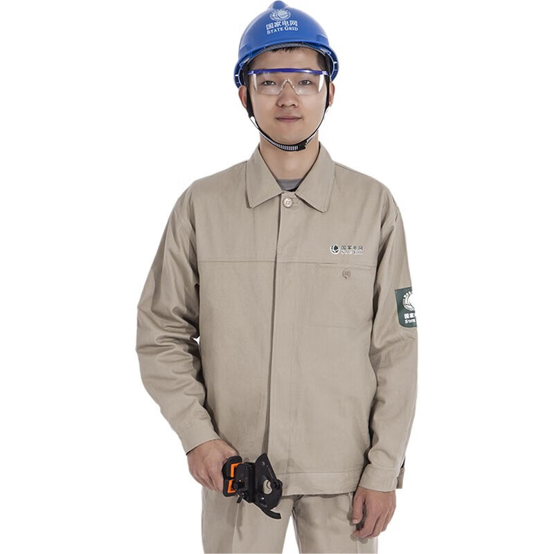 秋冬款国家电网工作服套装男电工电力施工服棉质长袖长裤两件套劳 深