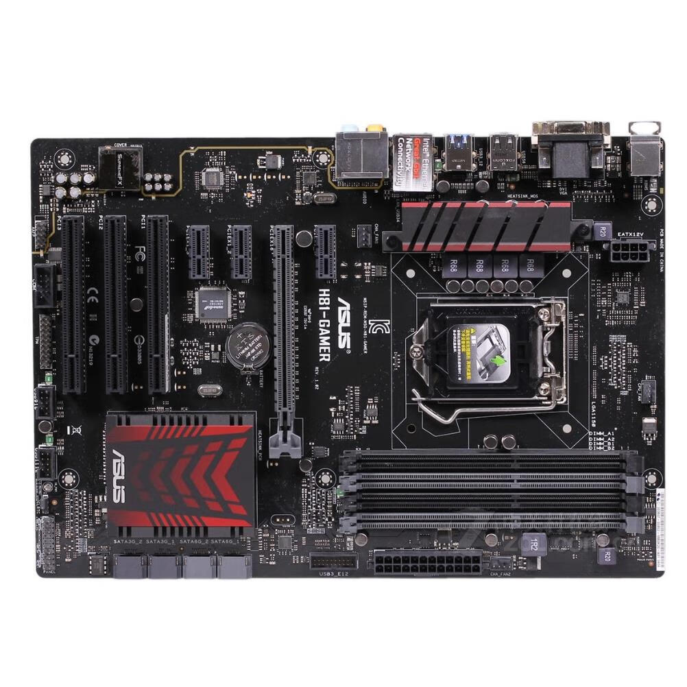 华硕（ASUS）H81-Gamer 150针DDR3大板 B85M-G PLUS H81台式机主板