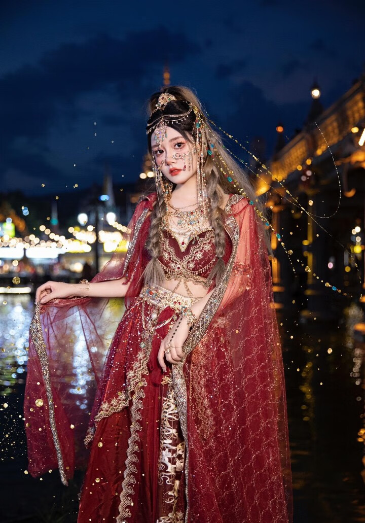 雅格罗伊西域风情服装成人女西域公主异域风情服装敦煌飞天汉服古装