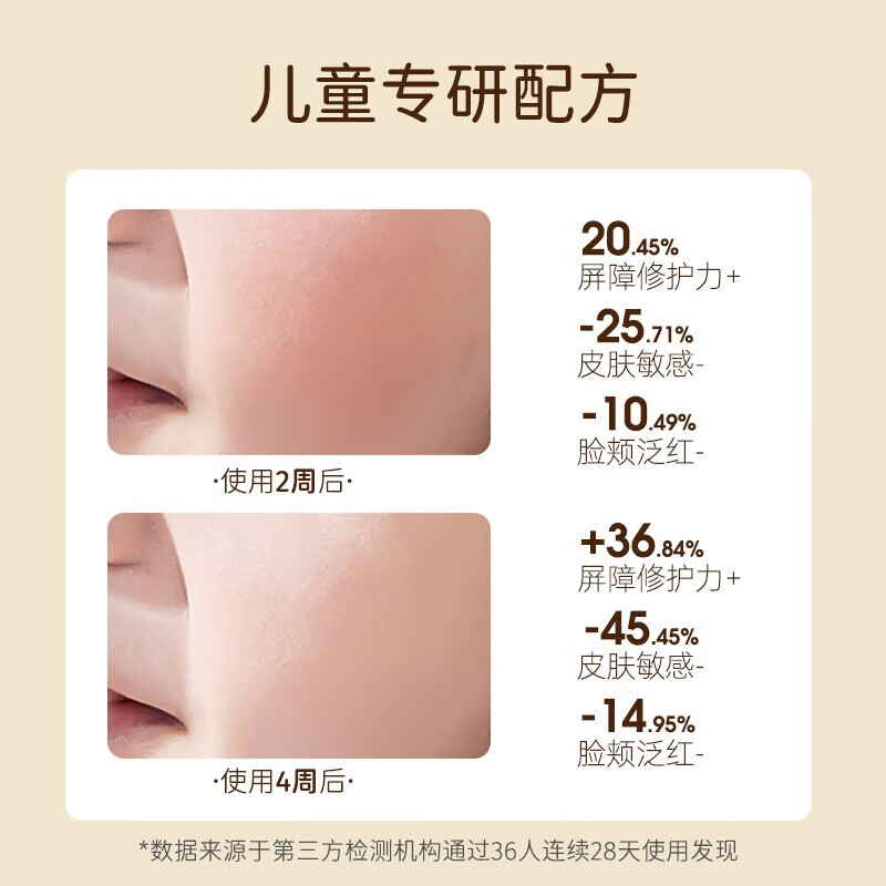 松达儿童面霜山茶油宝宝擦脸霜滋润护肤秋冬季男女童保湿润肤霜 【套装更划算】儿童润护霜50g*2瓶