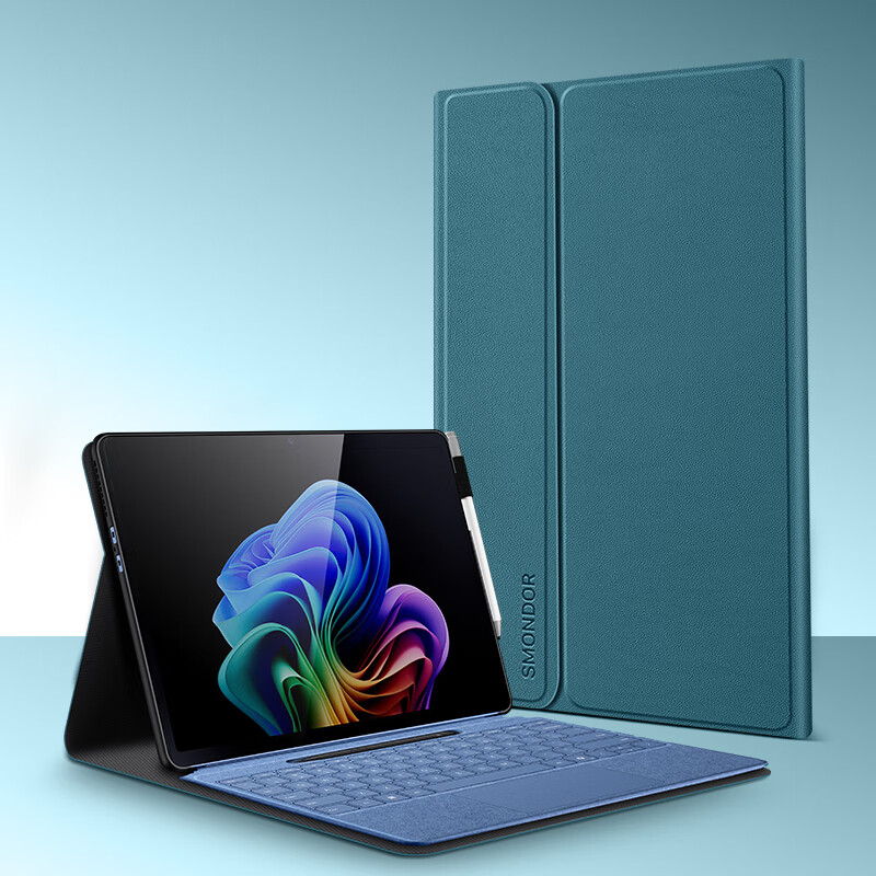 西蒙迪奥适用surface保护套surfacepro11平板保护壳微软go4/go3/2收纳内胆包pro10/9/8/7/6/5/4键盘支架壳 【素皮保护套*幻夜黑】 Surface GO