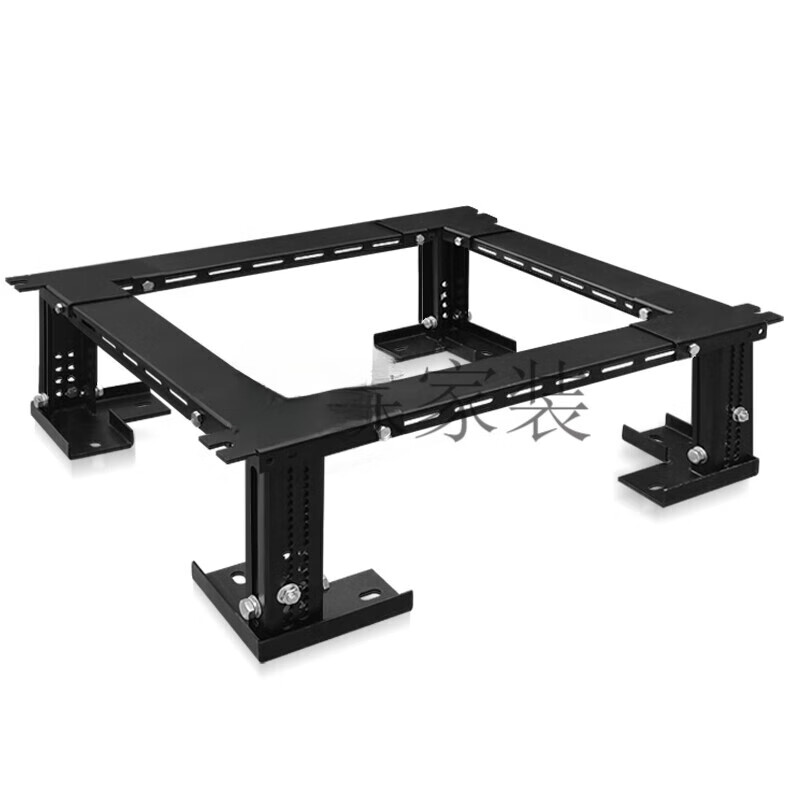 迈恻亦网络机柜底座机房服务器加厚抗震承重支架高深度可调节机柜散力