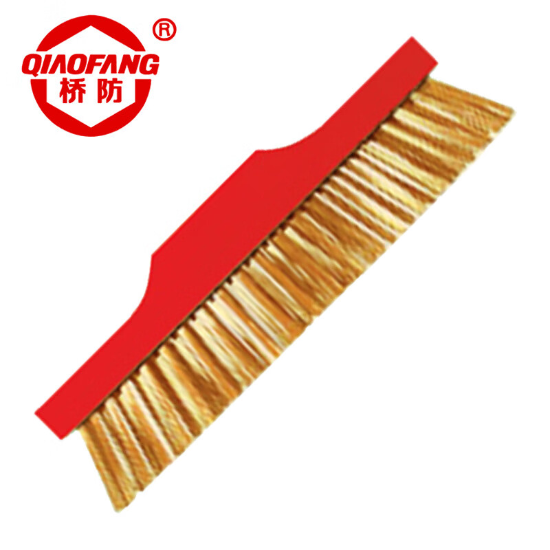 桥防qiaofang防爆板刷木柄黄铜刷中泊方头刷防爆木柄刷长柄铜丝刷 6*