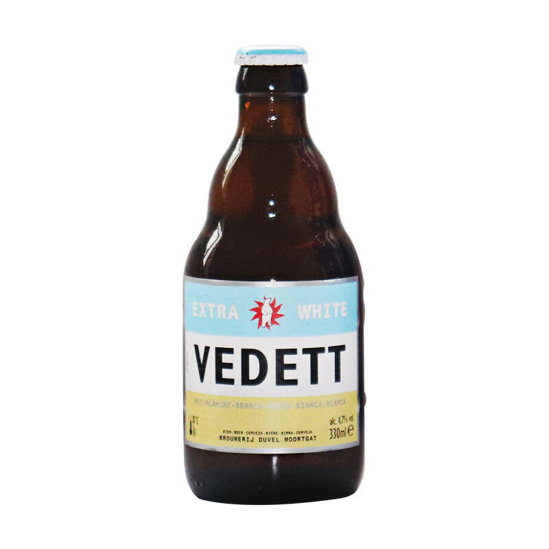 艾尔尝鲜价比利时原装进口白熊 督威三花啤酒艾尔精酿啤酒330ml*4瓶装