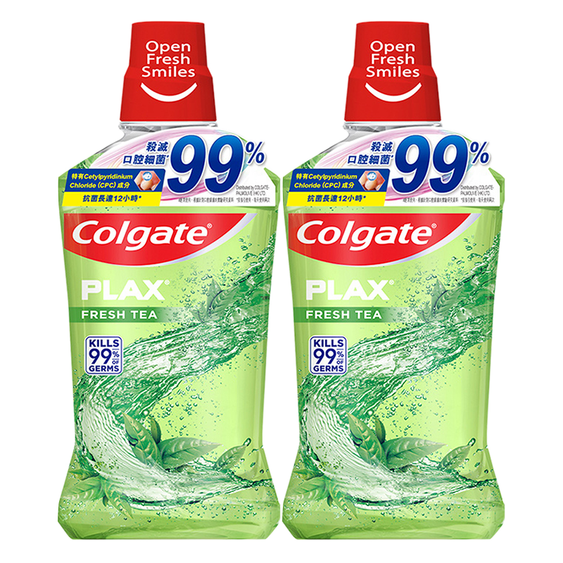 ��¶�ࣨColgate��Plax���ݲ轡����ˮ99%ɱ����ǻ��������������¿�������500ml*2