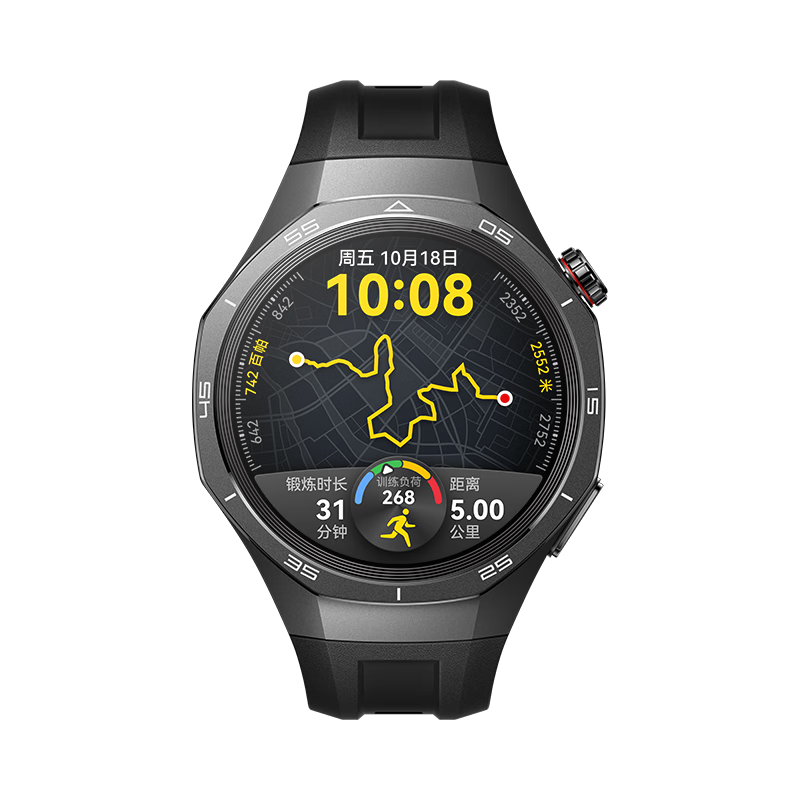HUAWEI 华为WATCH GT 5 Pro 曜石黑 46mm华为智能手表 玄玑感知系统进阶运动情绪健康助手