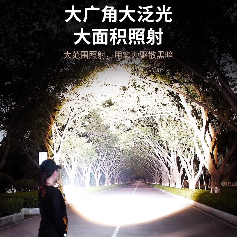 天火（SkyFire）苍龙PLUS手电筒强光户外充电超亮远射登山超长续航野外生存穿天炮 【15000毫安-助燃版】1600LM苍龙PLUS-配聚焦透镜