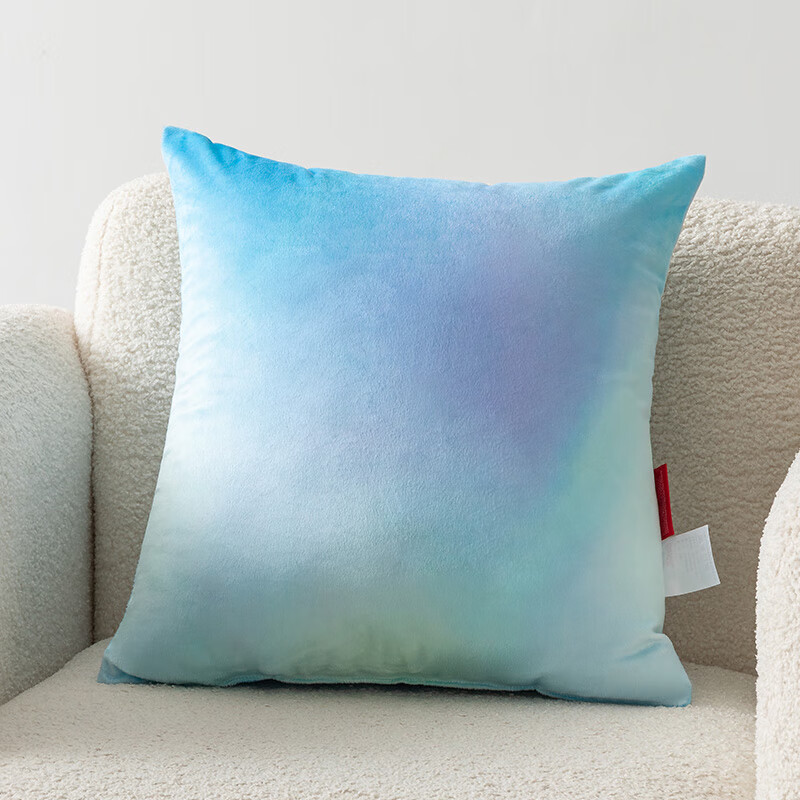 可口可乐水晶绒抱枕办公室午睡沙发靠垫车用腰靠枕 魅惑可可 45cm*45cm 含枕芯 一对装