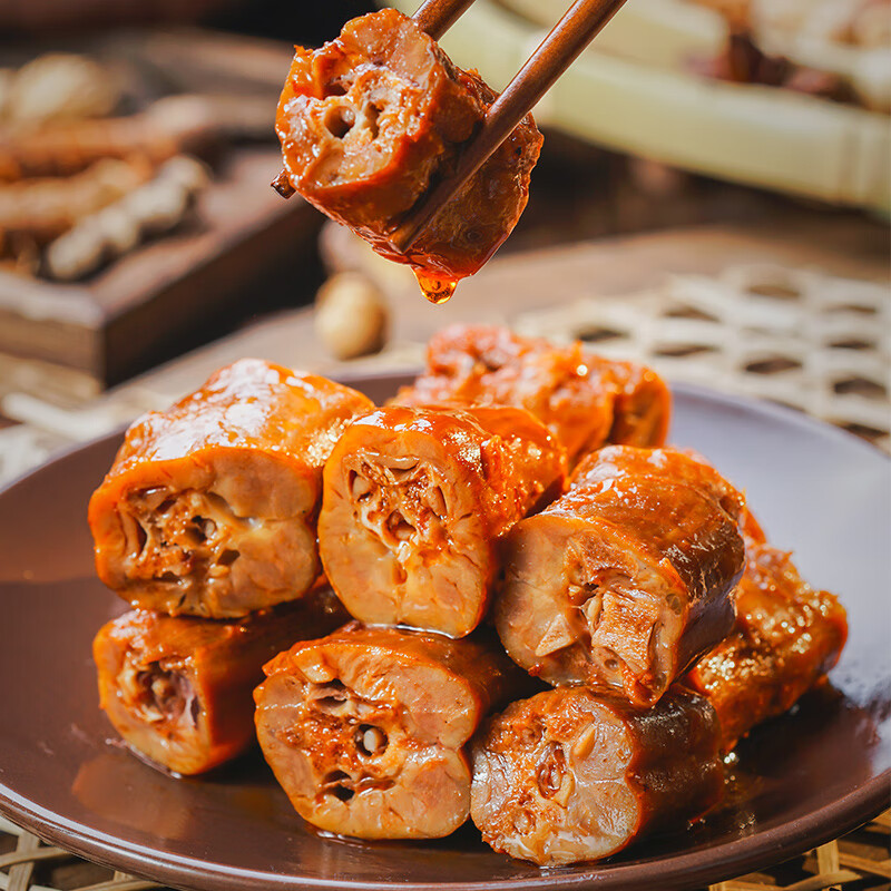 煌上煌（DELIS）鹵鴨脖200g樂(lè )鮮盒裝鹵味零食小吃充饑夜宵熟食 【香辣味】鹵鴨脖200g*1盒