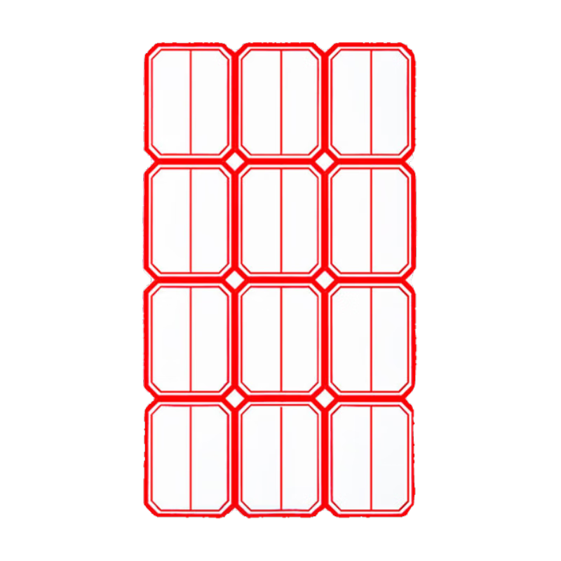 HAILE不干膠標(biāo)簽貼紙 口取紙便利貼價(jià)格標(biāo)簽貼696枚51×38mm自粘性姓名貼便簽貼58張/包 藍(lán)色分區(qū) BQ-F02