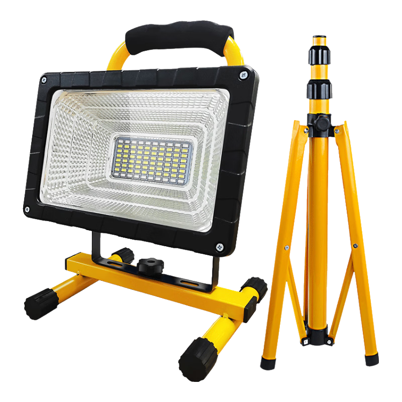 迈思路（MAX LOAD） led充电投光灯户外超亮防水露营灯移动便携式家用工地应急照明灯 顶配800W 电显遥控10-20h +支架