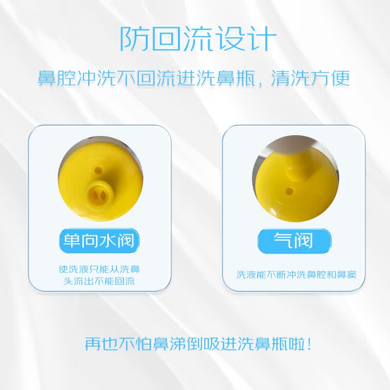 博瑞思康 小海鲸儿童专用硅胶洗鼻器洗鼻盐鼻炎鼻窦炎儿童冲洗器洗鼻壶 硅胶洗鼻器+20袋洗鼻剂*2