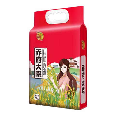 金福喬府大院（QIAOFUDAYUAN） 2024年新米 長粒香10斤 黑龍江大米 真空裝 農家自產 5kg*1袋