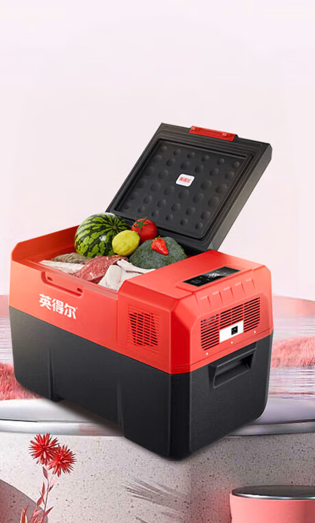 英得尔车载冰箱30l货车卡车专用24v家用220v 30l k纯车用 车载电源