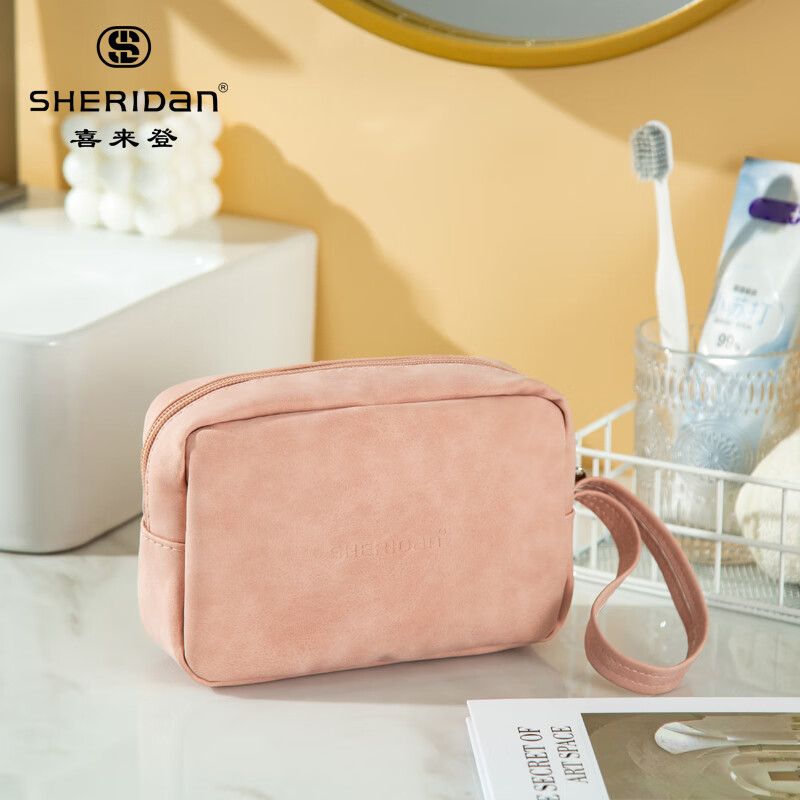 喜来登旅行化妆包女 便携洗漱包 迷你化妆袋 旅行化妆品收纳包 SHB006R粉色